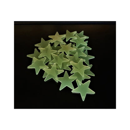 Leuchtsterne | Fluoreszierend | Sternenhimmel | 100 Stück | Gelb