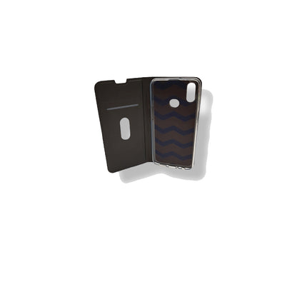 Samsung Galaxy A10s Klapphülle | Leder-Imitat | Schwarz