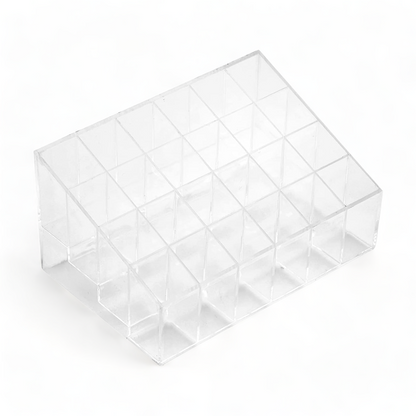 Lippenstift Box | Makeup Box | Transparent | 24 Fächer