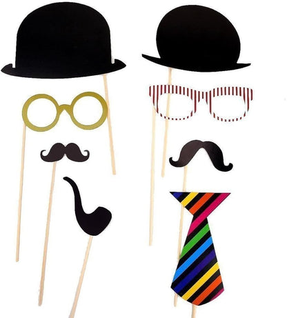 Foto Accessoires | 58 tlg. Party Set | Masken | Geburtstag