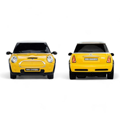 Rastar Mini Cooper S Yellow | Ferngesteuert | Auto | 1:24 Skala | Retouren