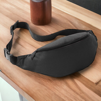 Gürteltasche mit Reißverschluss | Bauchtasche | Bag | Schwarz