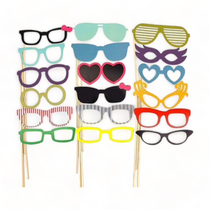 Foto Accessoires | 58 tlg. Party Set | Masken | Geburtstag