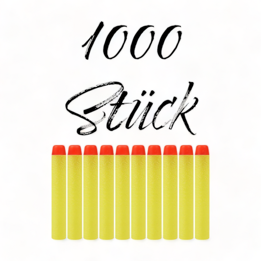 Nerf Pfeile| Nerf Zubehör | Nachfüllset | Soft Pfeile 1000 | Gelb